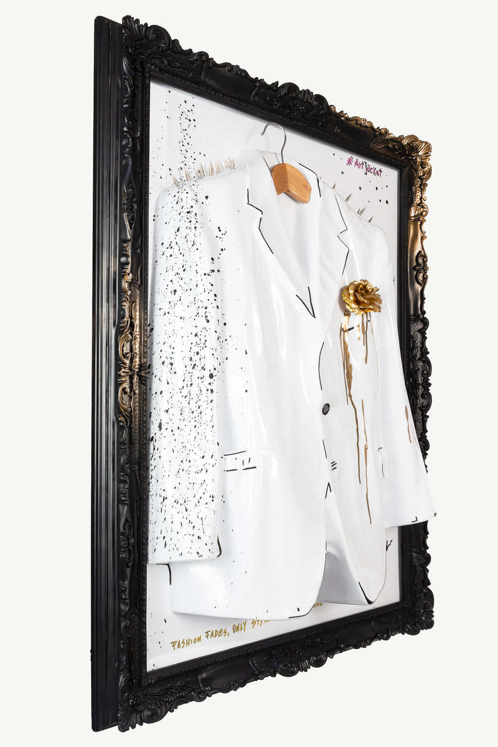 #ArtJacket White Gold Rose